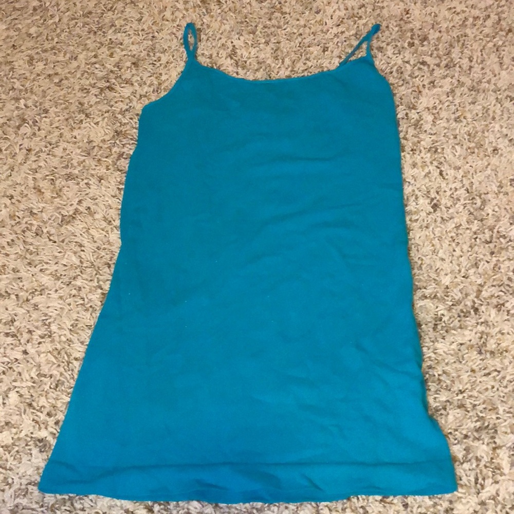 A Nikibiki green-ish blue tanktop